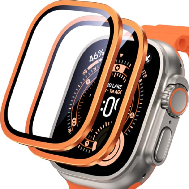 2PCS HD Metal Tempered Glass F - Smartwatch Screen Film ulasan dan harga