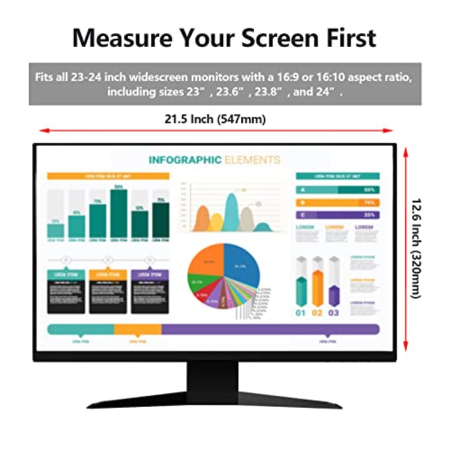 2 Pack Computer Privacy Screen - Privacy Filter 2Pack ulasan dan harga