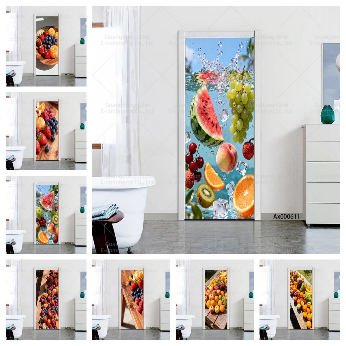Bright Berry Mix Kitchen Door  - Full Cover Adhesive ulasan dan harga