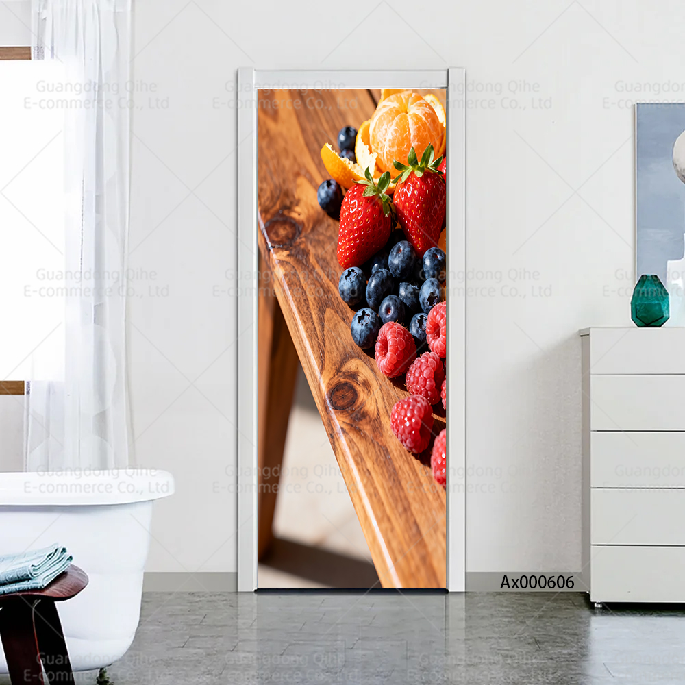 Bright Berry Mix Kitchen Door  - Full Cover Adhesive ulasan dan harga