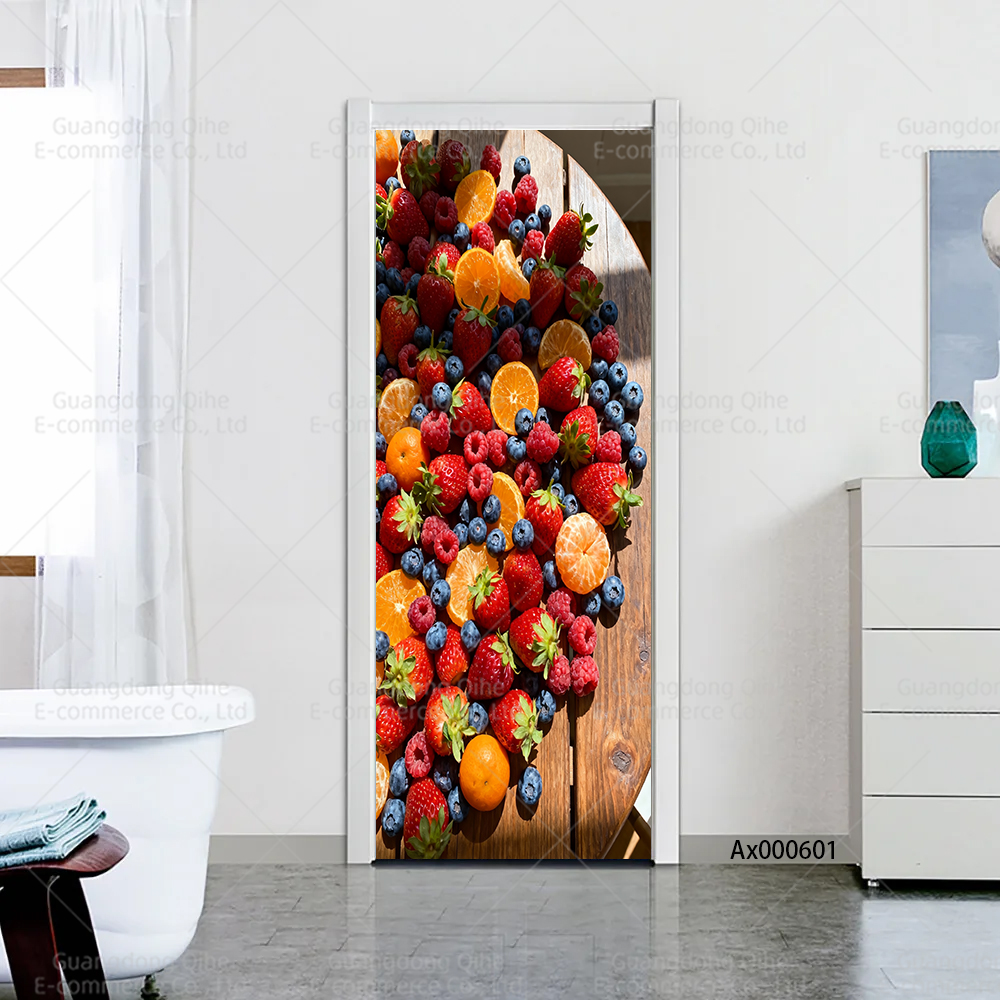 Bright Berry Mix Kitchen Door  - Full Cover Adhesive ulasan dan harga